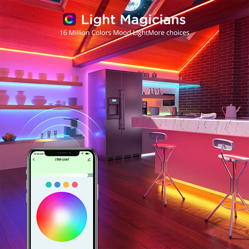 (image for) Gosund SL2/SL3 5M/10M RGB Smart Light Strips WiFi Bluetooth Intelligent Lamp Strip for Living Room Kitchen Bedroom TV Backlight